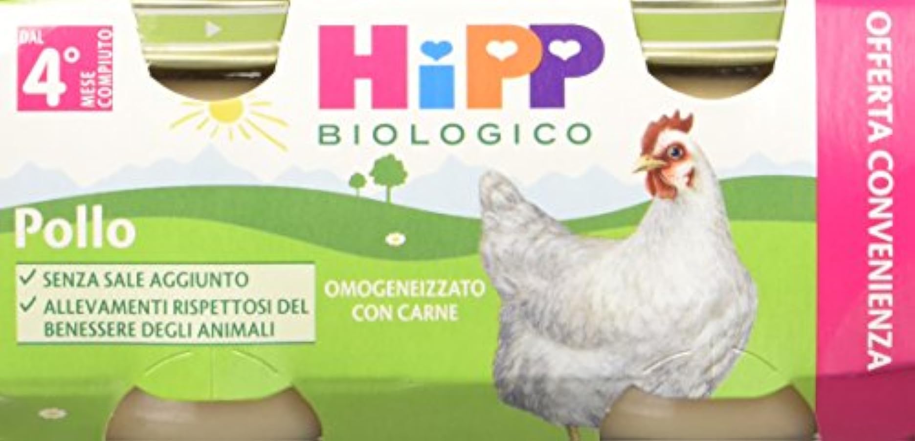 Hipp Omogeneizzatogeneizzato Pollo - 24 vasetti da 80 g