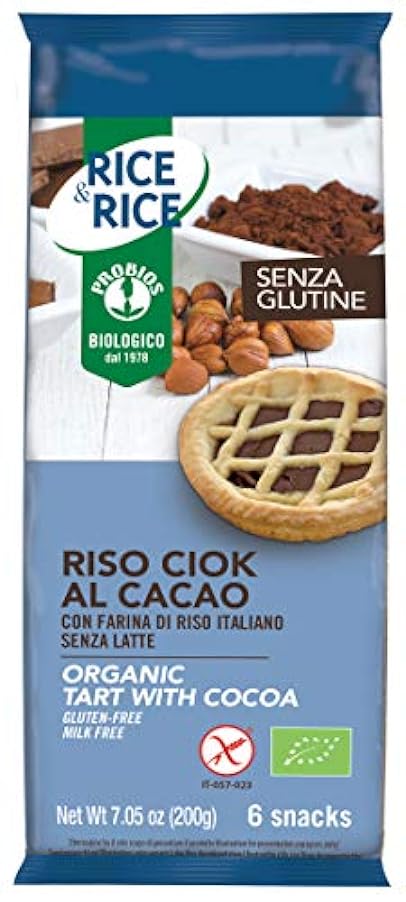 Probios Riso Ciock al Cacao Bio - Senza Glutine - Confezione da (6 x 33 g) x 12 21079197