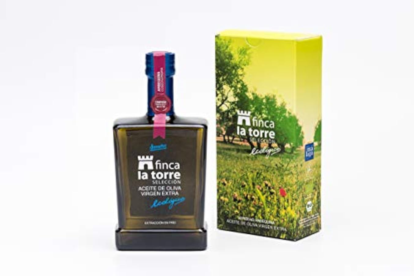 Finca la torre - Olio extravergine di oliva biologico Arbequina - Bottiglia di vetro 500 ml 2406307