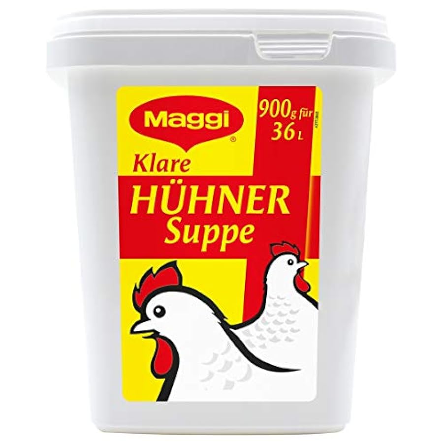Maggi Soppa di pollo trasparente, solubile immediatamente, confezione da 1 (1 scatola da 900 gastro da 900 g) 282241120