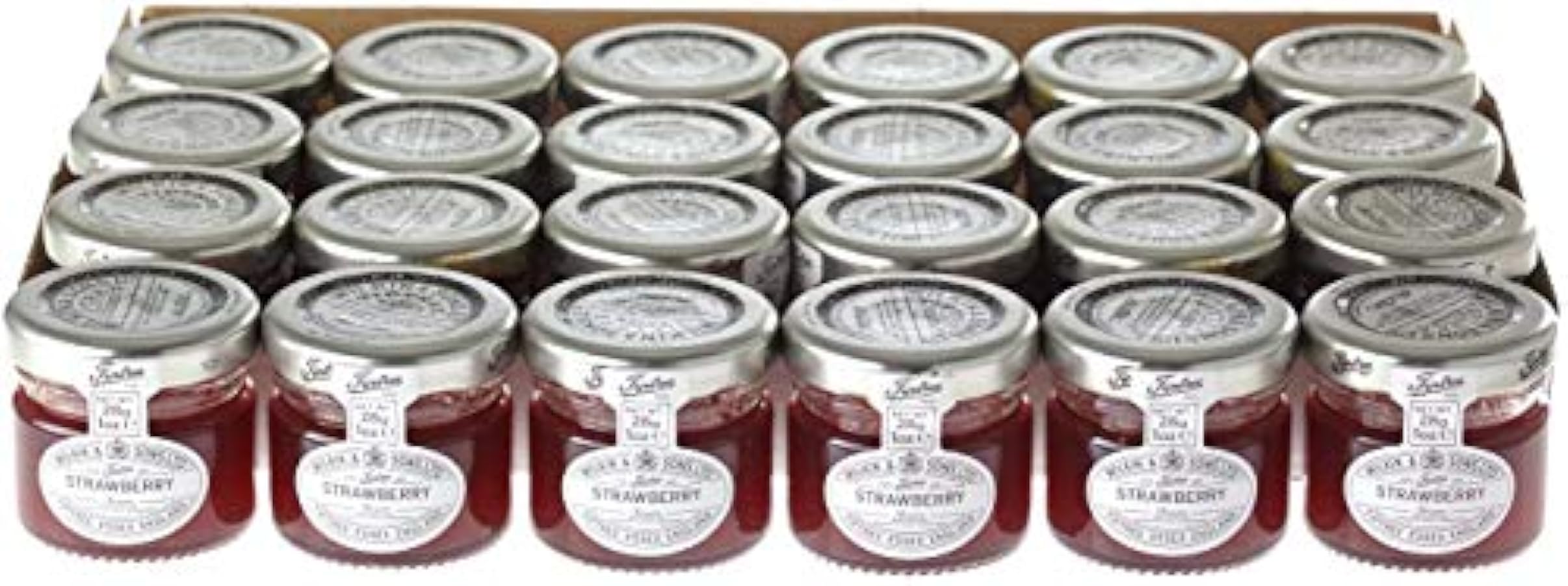 Wilkin & Sons of Tiptree Strawberry Preserve 28g Mini Jar - 24 Pack 609189023