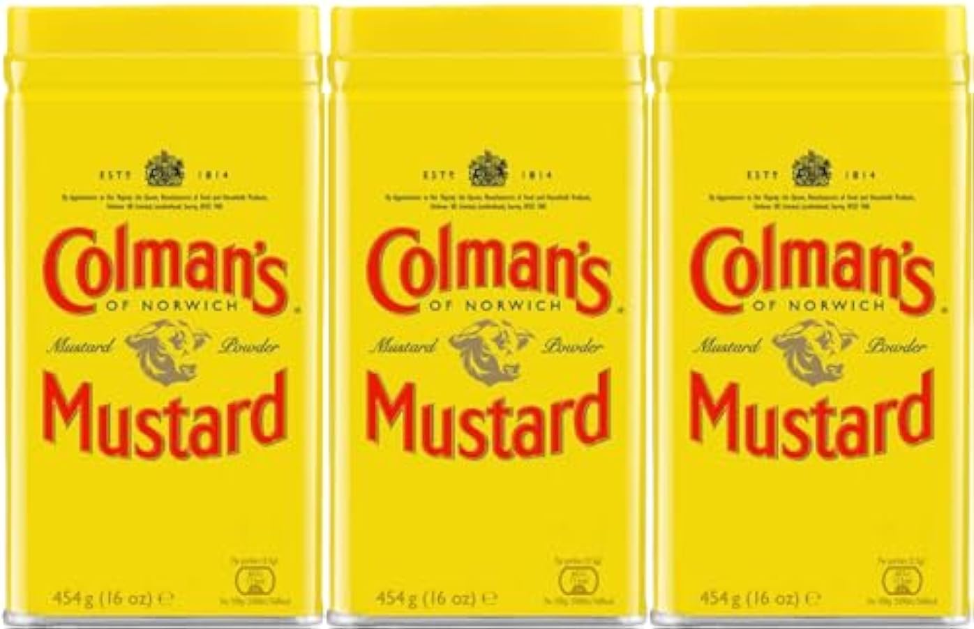 Colman´s Mustard Powder, 16-Ounce Cans (Pack of 3) 18754960