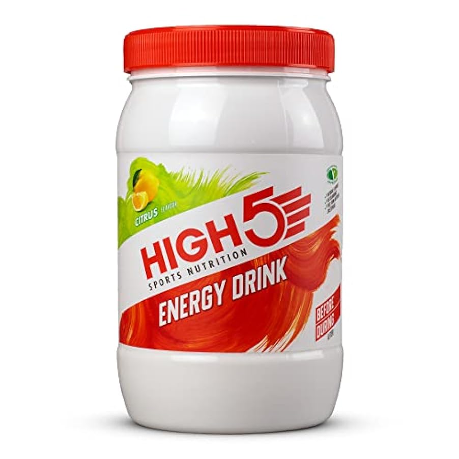 High5 Energy Drink 1 Kg, Miscela Rinfrescante Di Carboidrati Ed Elettroliti, Adatta Per Vegani, Agrumi - 1180 Gr 983911045