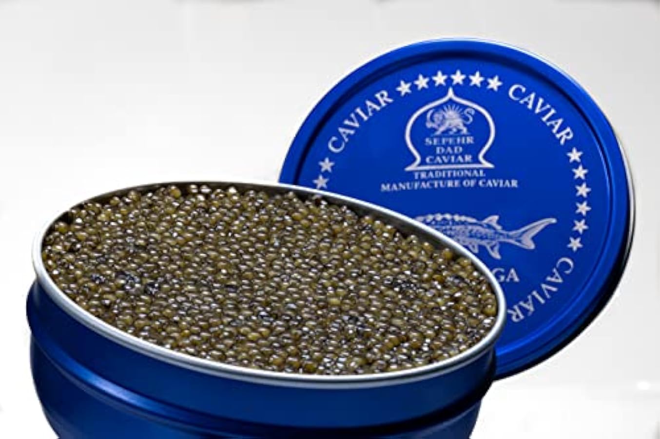 Sepehr Dad Caviar Caviale Beluga Amur 50g (caviale di storione ibrido) | Uova di pesce di classe A | allevamento Cn | 50 g 31243999