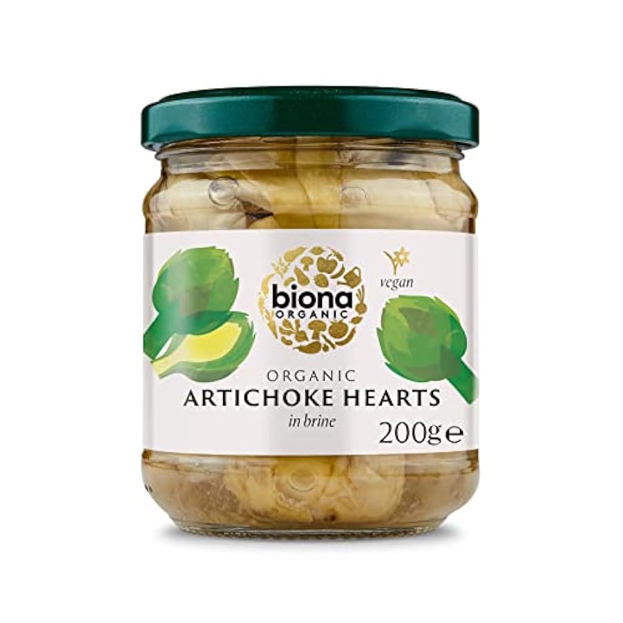 Biona Organic Jarred Artichoke Hearts 200 g (Pack of 3) 839722628