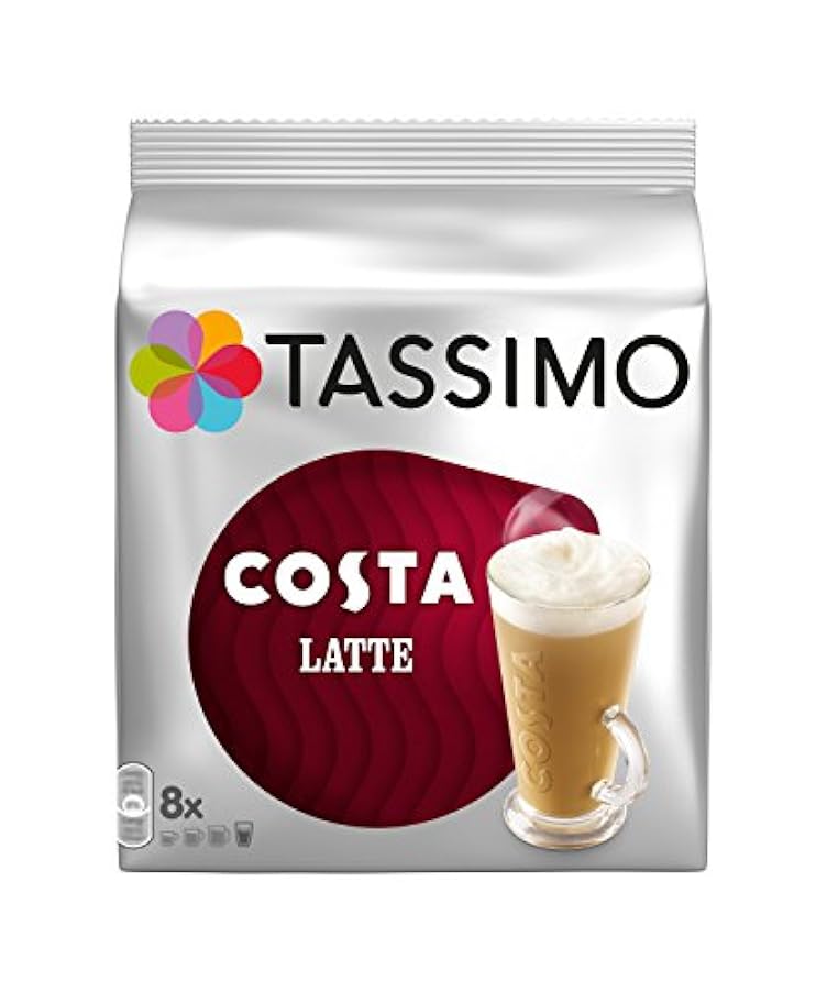 TASSIMO Costa Latte 16 T DISCs (Extra Large Cup Size) 8 Servings 100029723