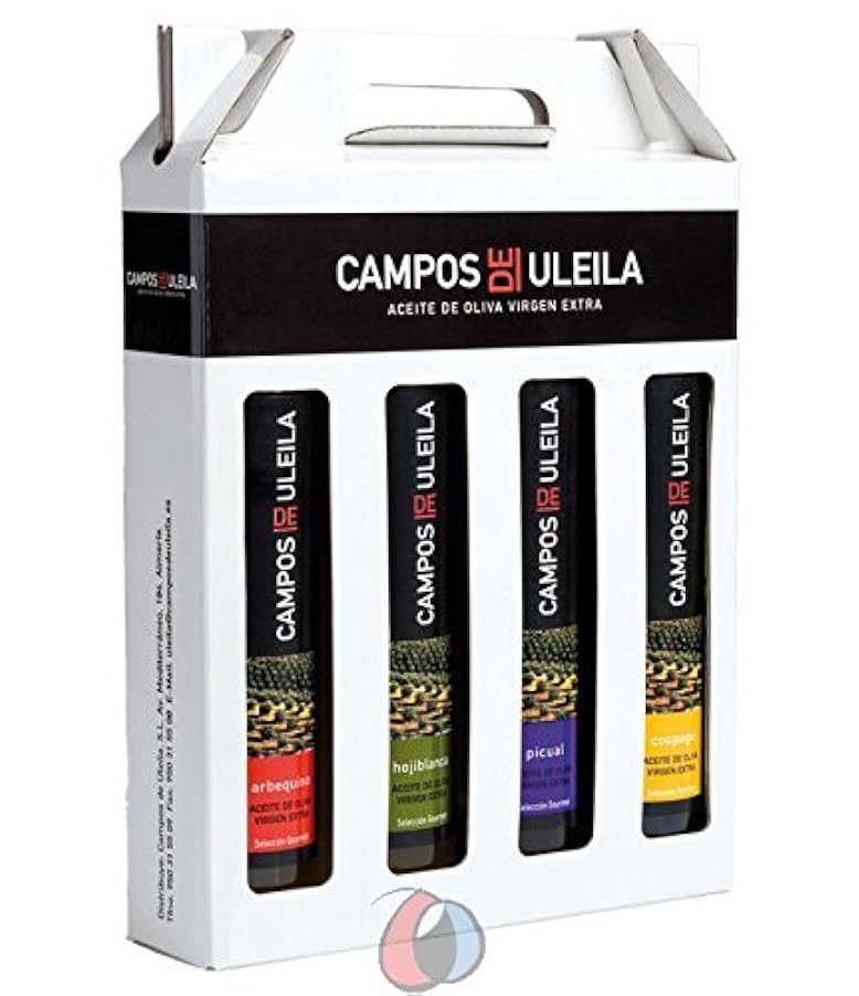 Olio extravergine di oliva biologico - Campos de Uleila - caso 4 bottiglie da 250 ml varietali da Oliva Oliva Internet SL 131175101