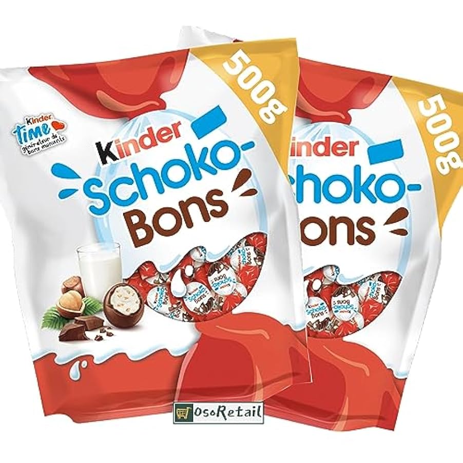 OsoRetail Confezione Kinder Schoko-bons XXL da 2x500 g. (1 kg) 734307771