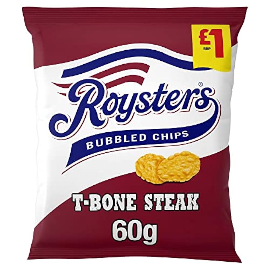 Roysters T-Bone Bistecca patatine fritte 60 g, confezione da 16 746479241