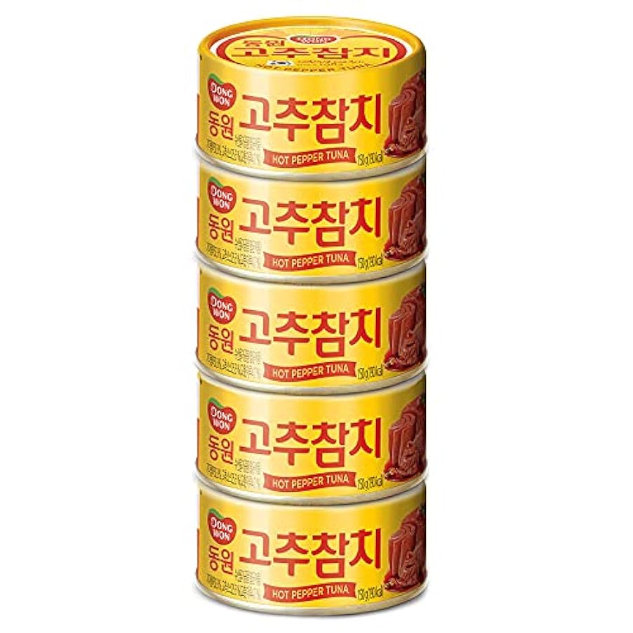Tonno Dongwon con salsa di peperoncino, 100 g x 5 lattine - Tonno coreano in scatola 37639167