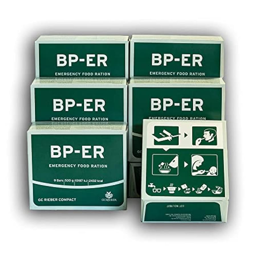 BP ER Elite Emergency Food 6 unità da 500 grammi, precauzione da campeggio all´aperto dal produttore leader GC Rieber Compact dalla Norvegia 792054312